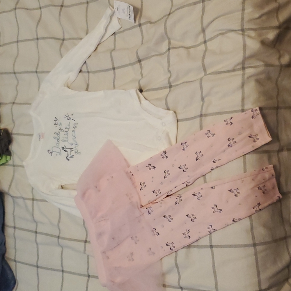 Carters 2 pc onsie & leggings